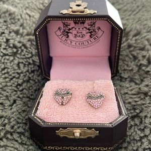 Juicy Couture Heart Stud Earrings